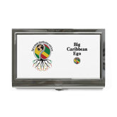Caribbean Roots Business Card Holder — "Big Caribbean Ego" Design
