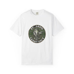 St. Jago Cadet Unit Unisex Garment-Dyed T-Shirt - Motivational Lion Design