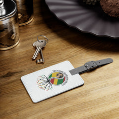 Rasta Roots Rectangle Luggage Tag — Reggae Flag Tree of Life Travel ID
