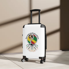 Rasta Roots Passport Suitcase – Afrocentric Travel Luggage with 'End to Slavery Identification with Farm' Design