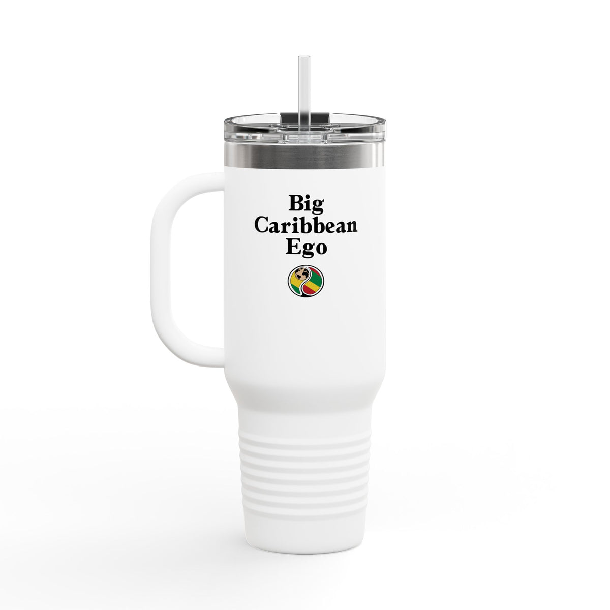 40oz Insulated Travel Mug — African Roots Logo with 'Know Your Identity' Design