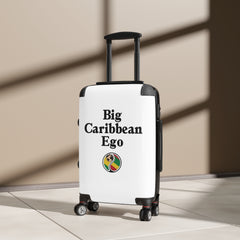 Suitcase — "Big Caribbean Ego" Carry-On Luggage with Tropical Badge