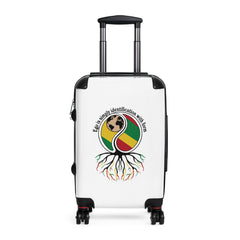Rasta Roots Passport Suitcase – Afrocentric Travel Luggage with 'End to Slavery Identification with Farm' Design
